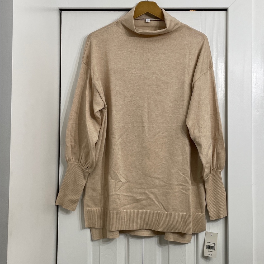 Women’s turtleneck beige Sweater